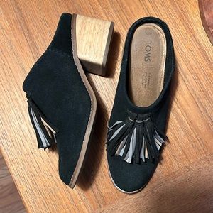 TOMS heeled mules